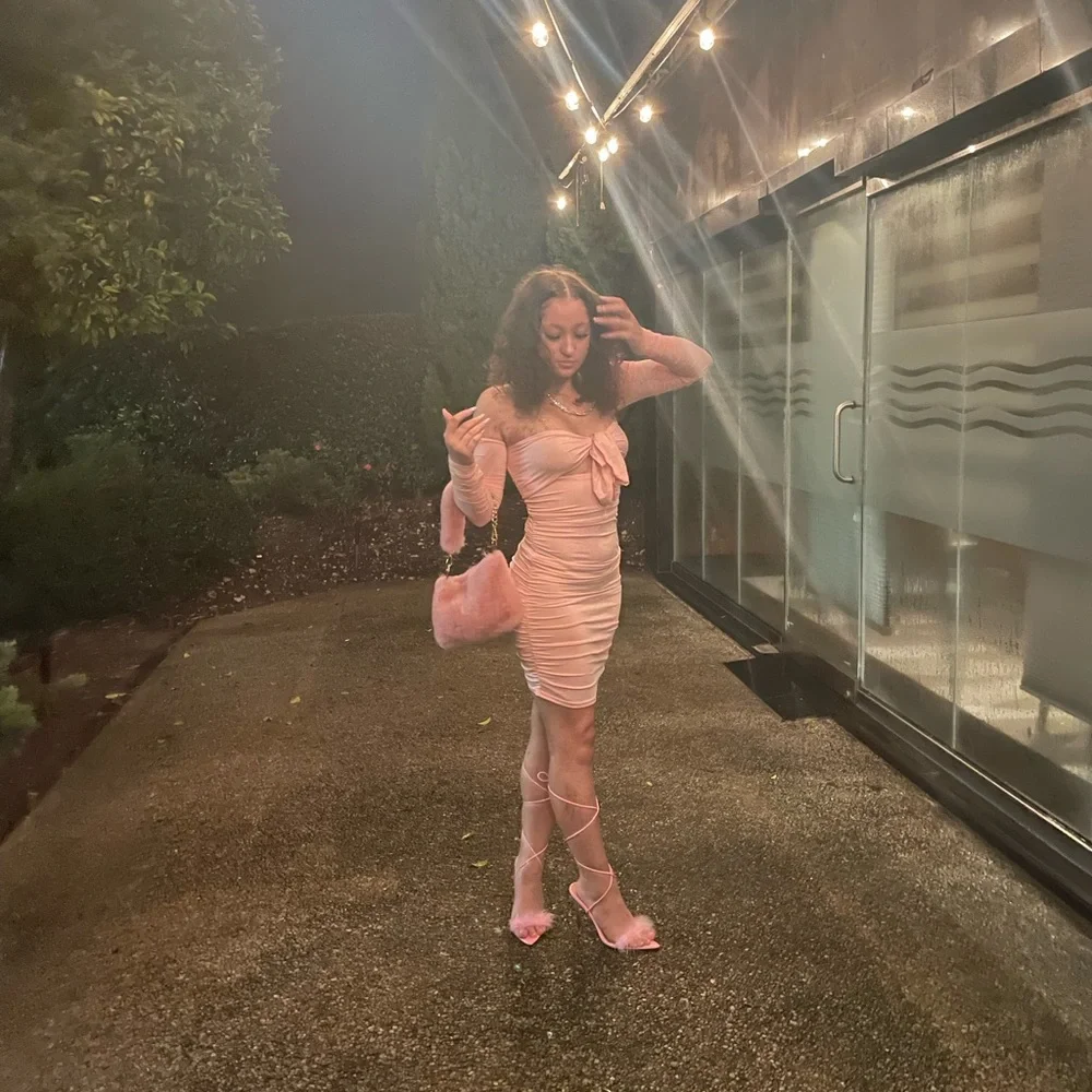 Pink Ruffled Dress - Picture 3 of 3